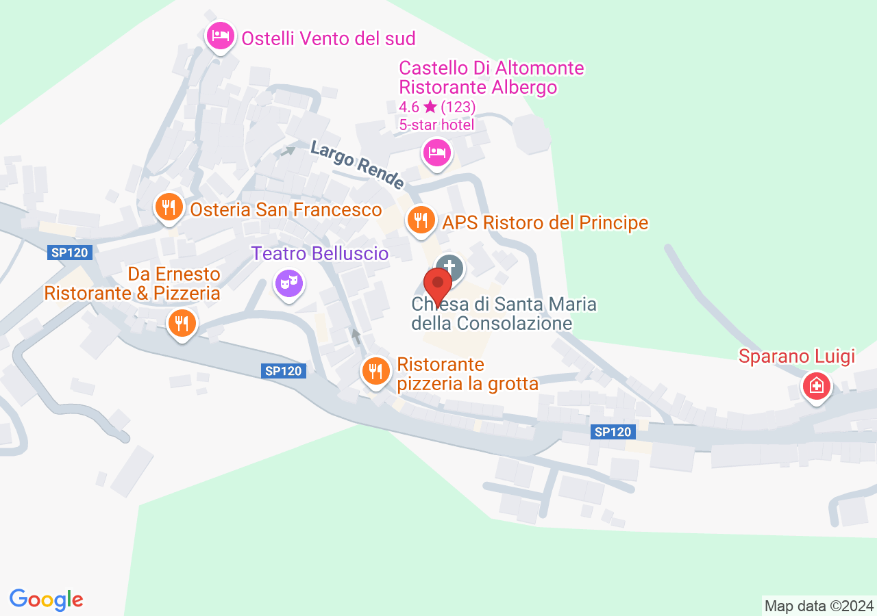 Mappa di Museo Civico di Altomonte