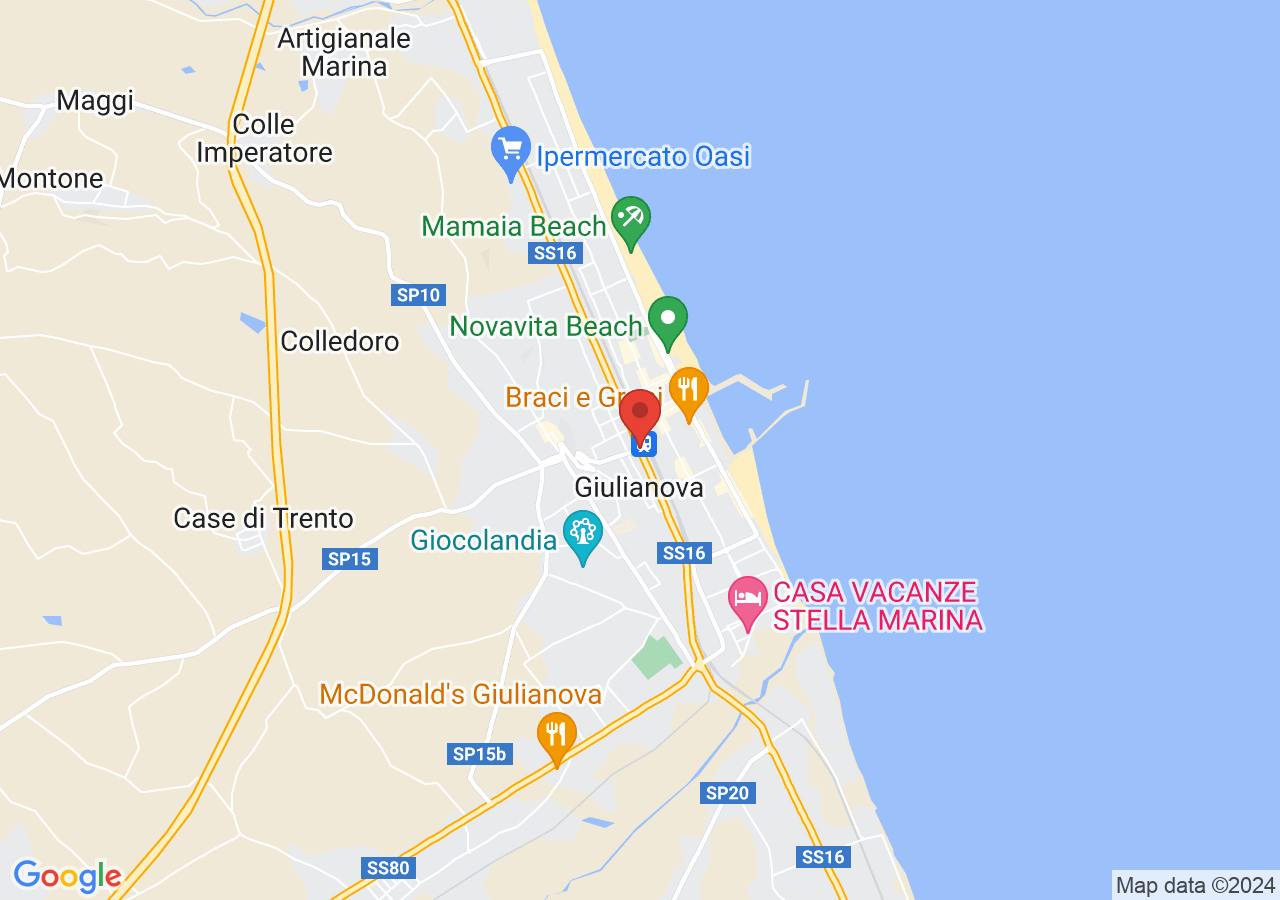 Mappa di Palazzi storici di Giulianova