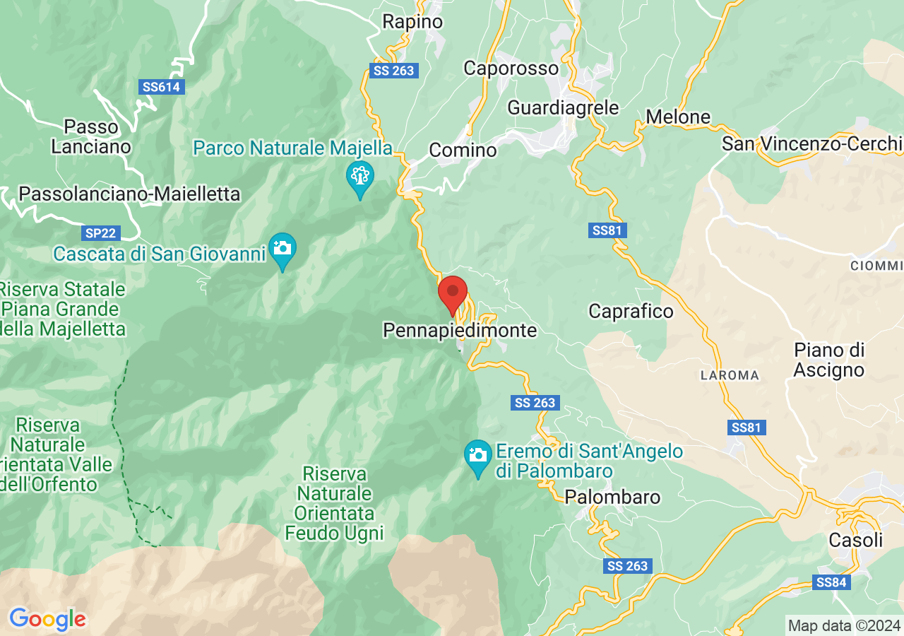 Mappa di Salsicciotto di Pennapiedimonte