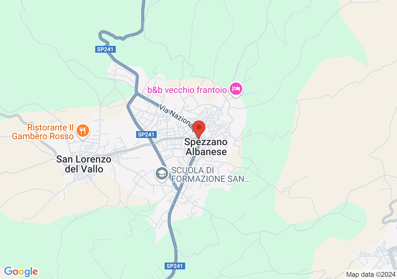 Mappa di Terme di Spezzano Albanese