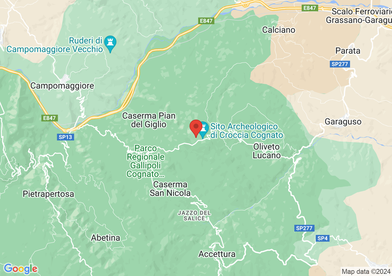 Mappa di Riserva Naturale Monte Croccia