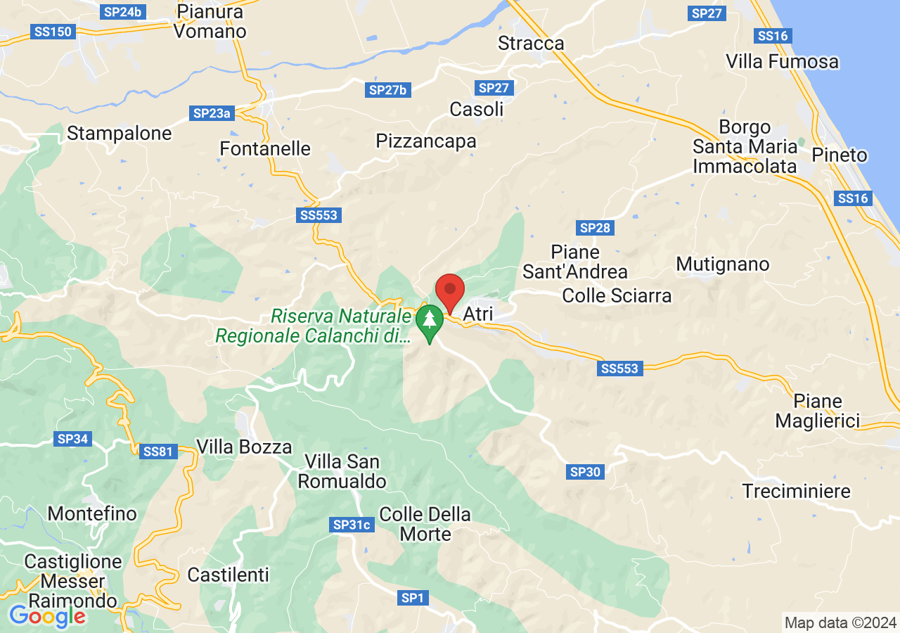 Mappa di Rocca di Capo d'Atri