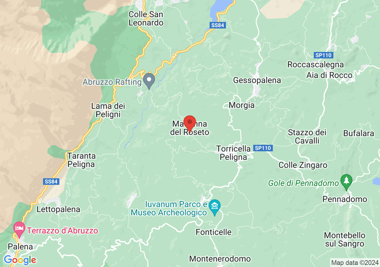 Mappa di Santuario della Madonna del Roseto a Torricella Peligna