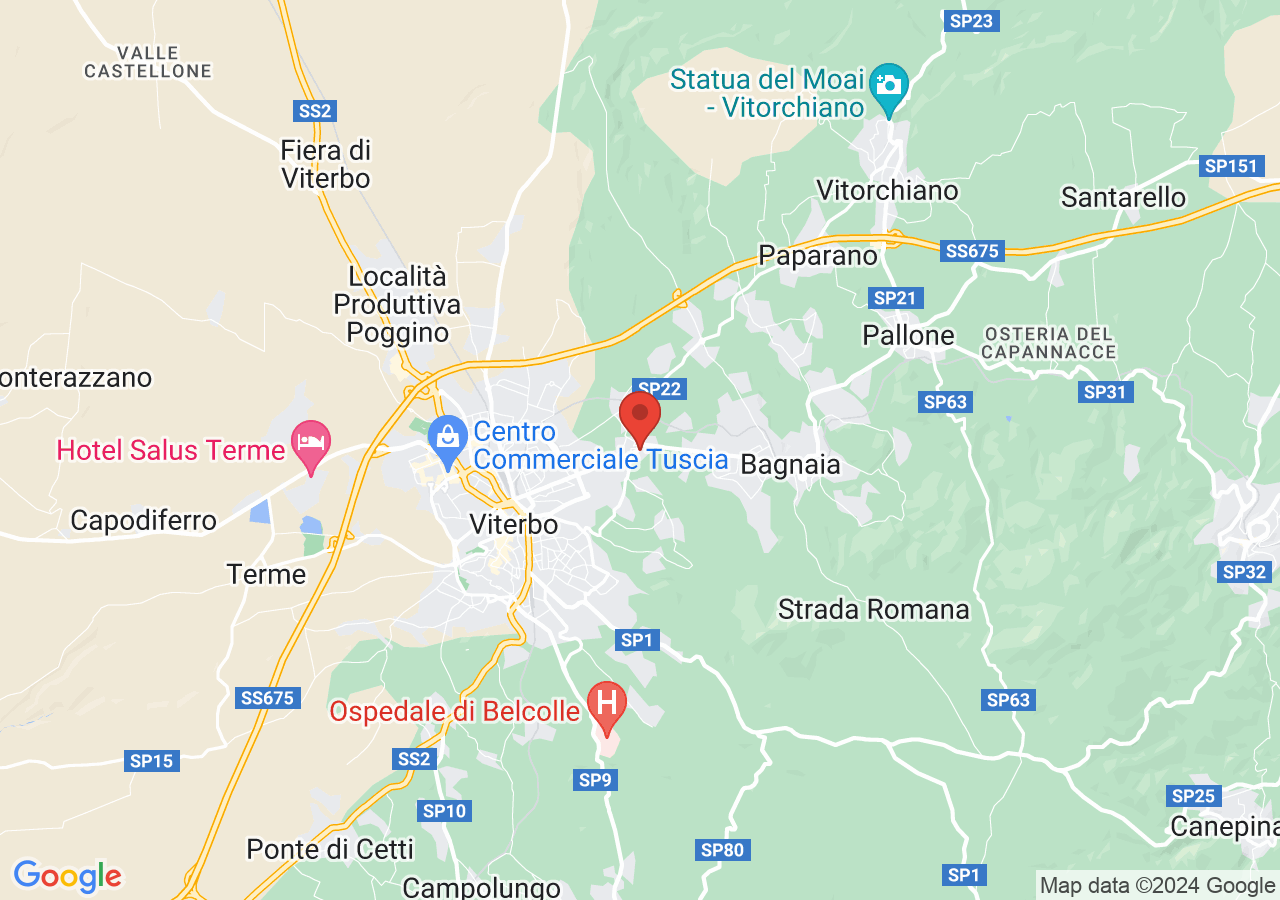 Mappa di Santuario della Madonna della Quercia