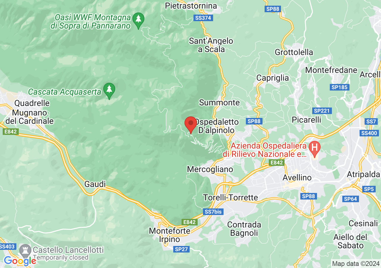 Mappa di Santuario di Montevergine