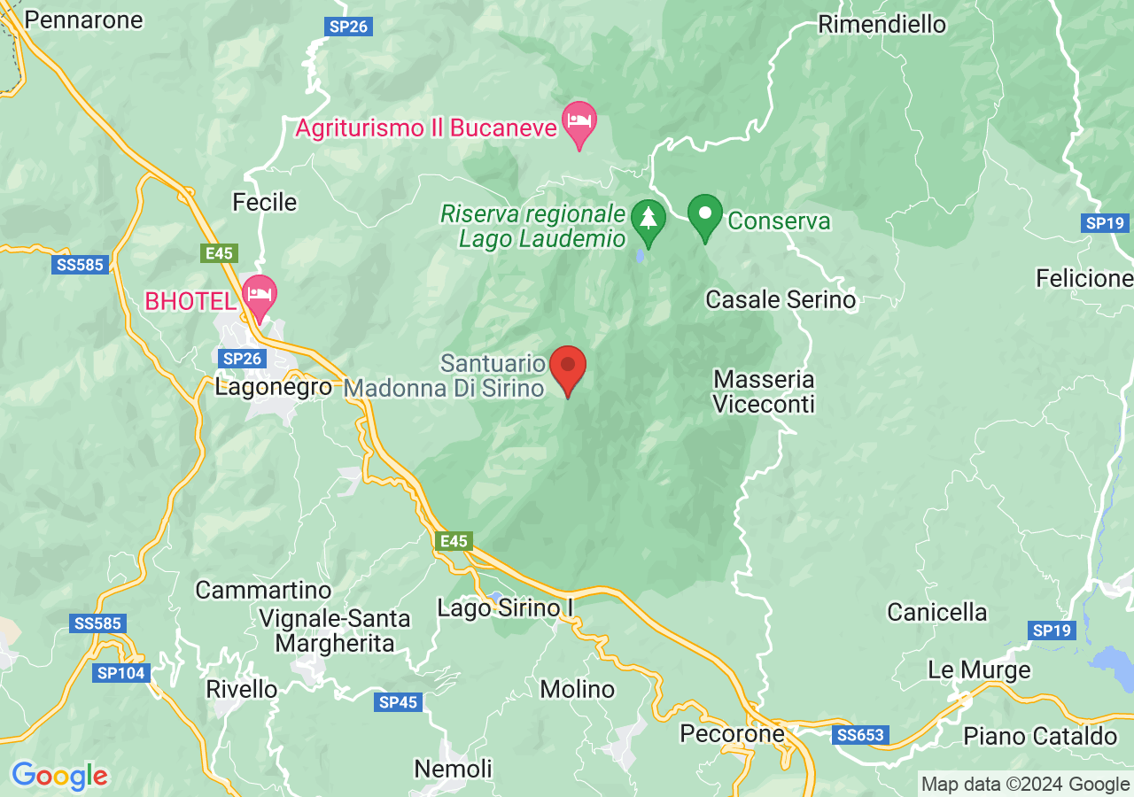 Mappa di Santuario Madonna del Sirino