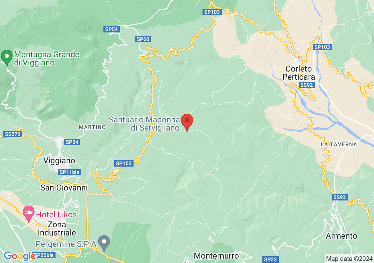 Mappa di Santuario Maria Santissima di Servigliano