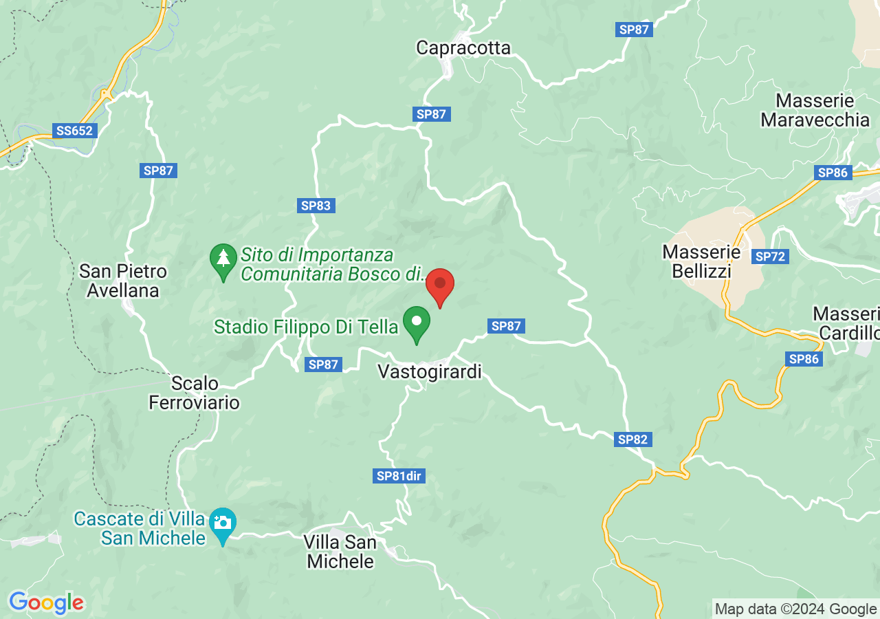 Mappa di Santuario sannitico