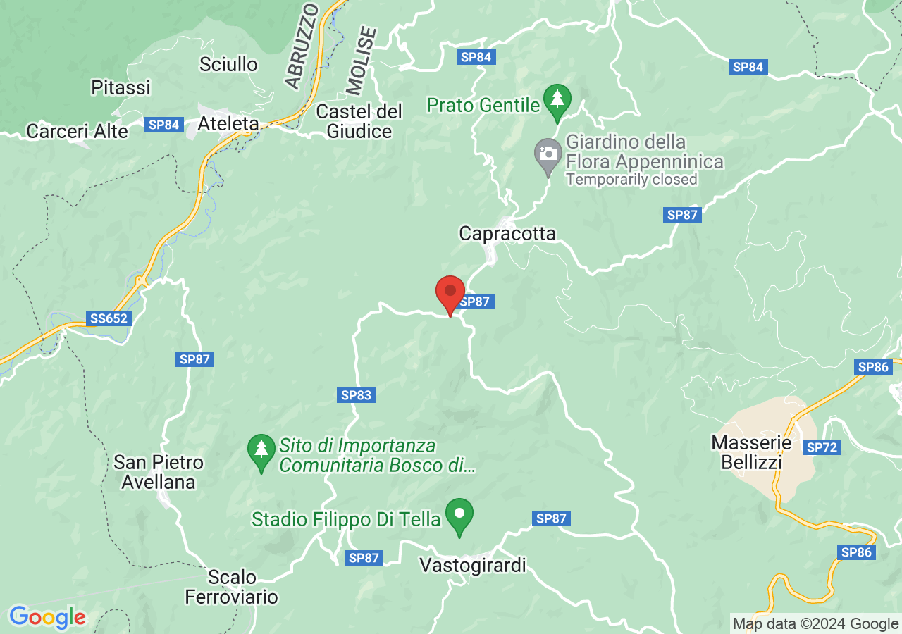 Mappa di Stazioni sciistiche di Capracotta