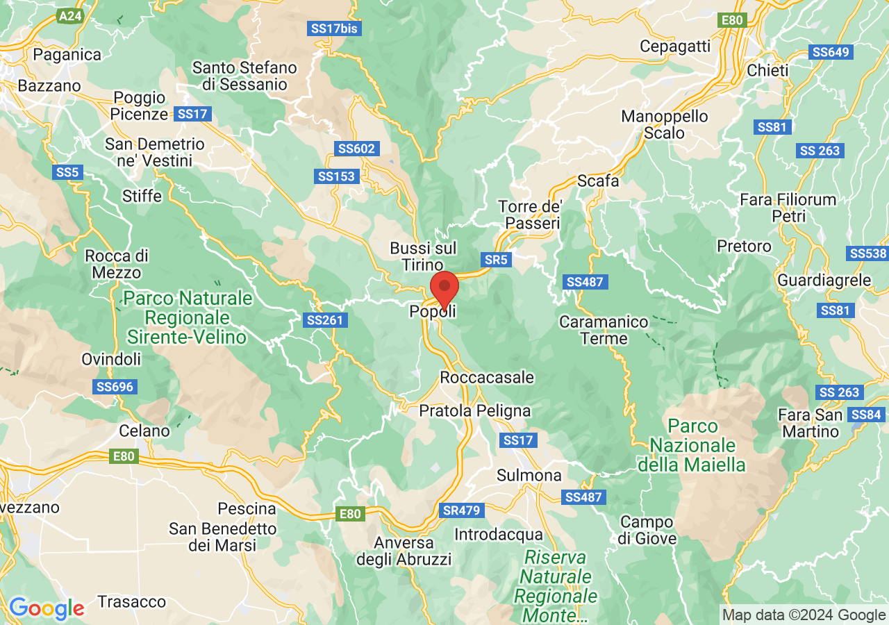 Mappa di Terme di Popoli