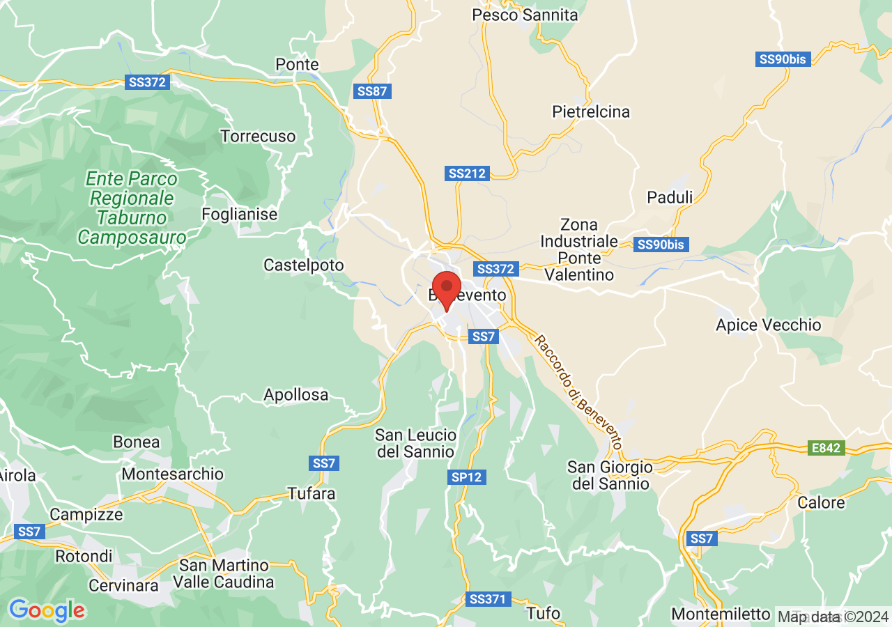 Mappa di Torrone di Benevento