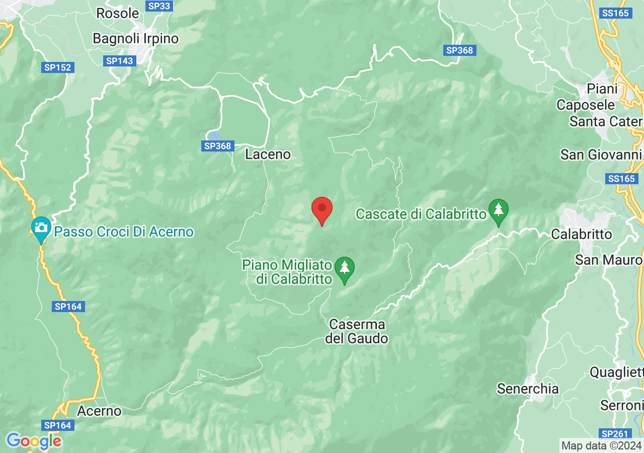 Mappa di Trekking sul Monte Cervialto