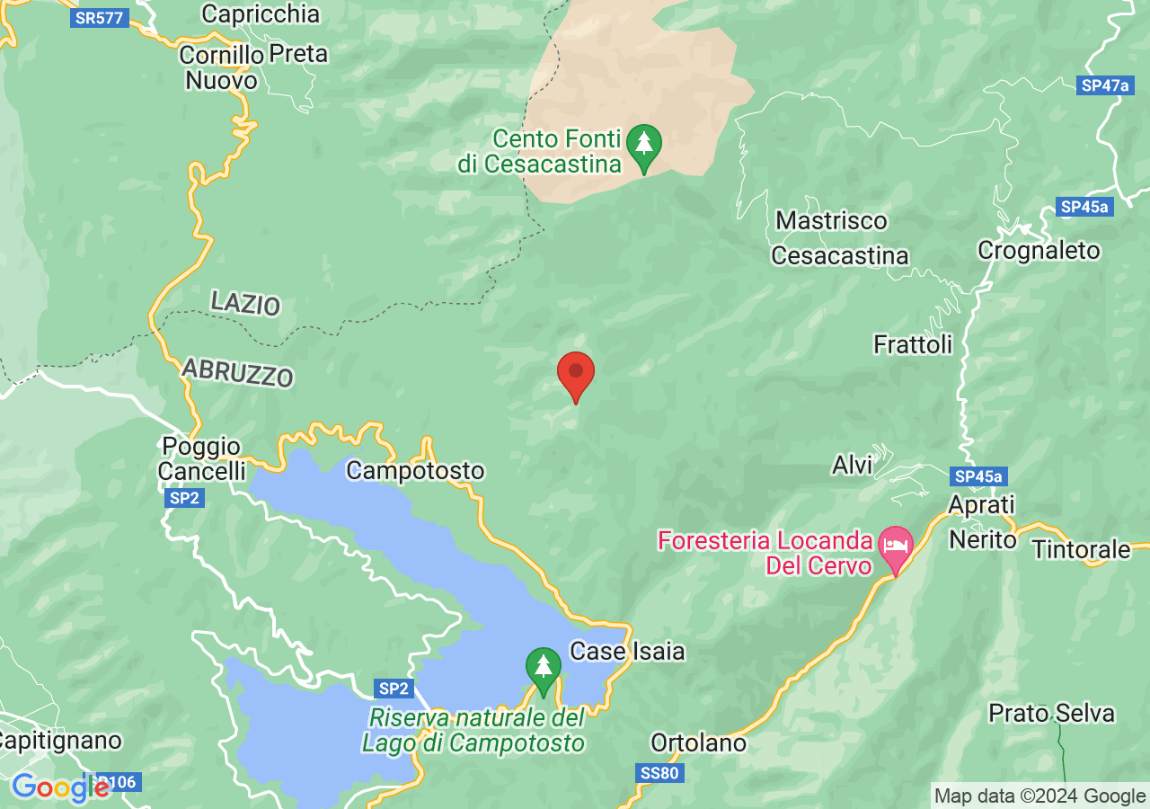 Mappa di Trekking sul monte di Mezzo