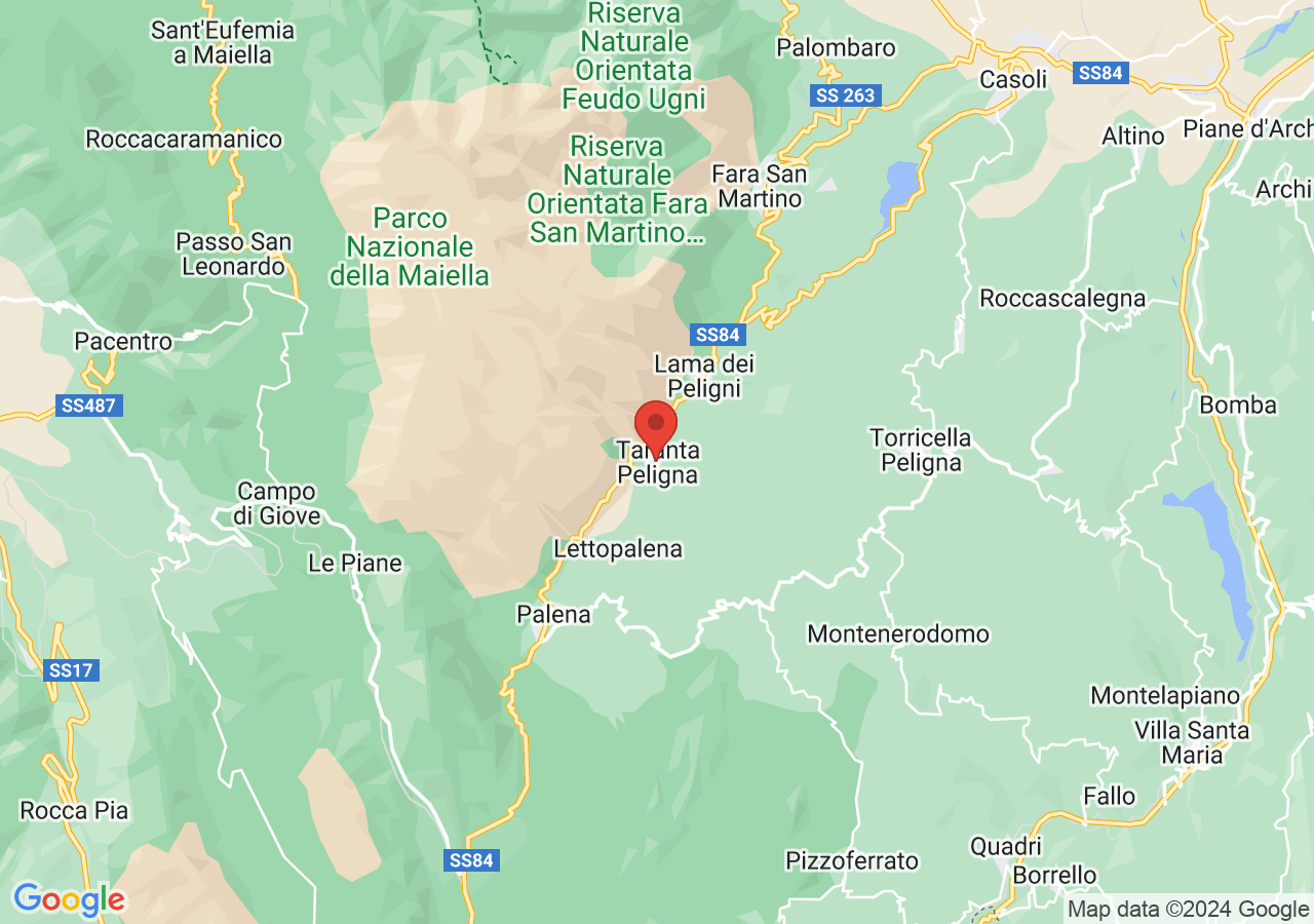 Mappa di Trekking sul monte Macellaro