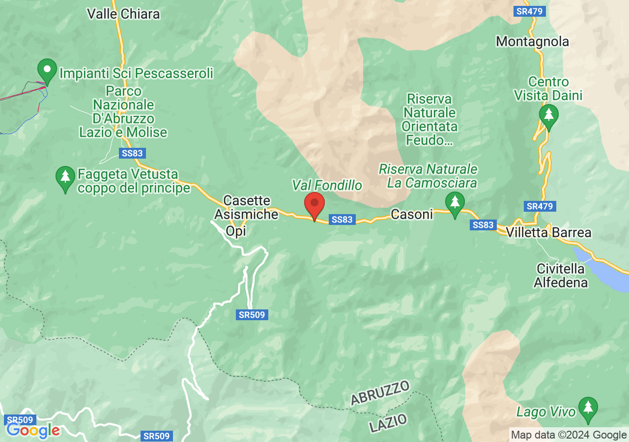 Mappa di Val Fondillo