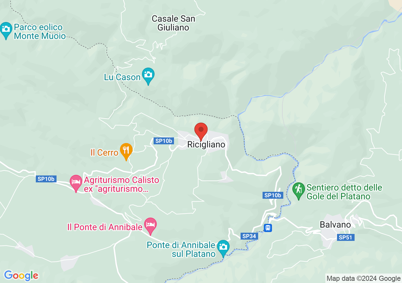 Mappa di Villa romana di Ricigliano