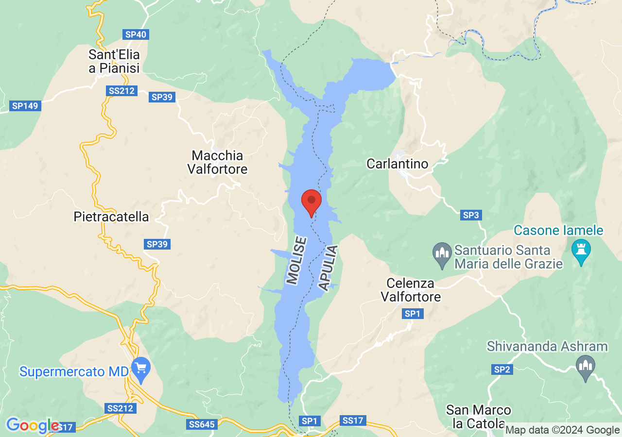 Mappa di Lago di Occhito