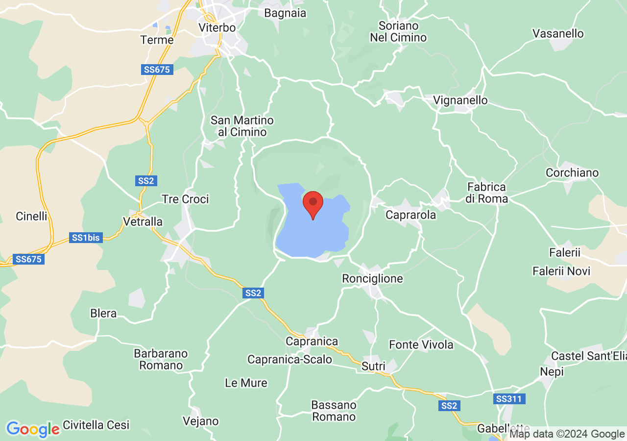 Mappa di Riserva naturale Lago di Vico