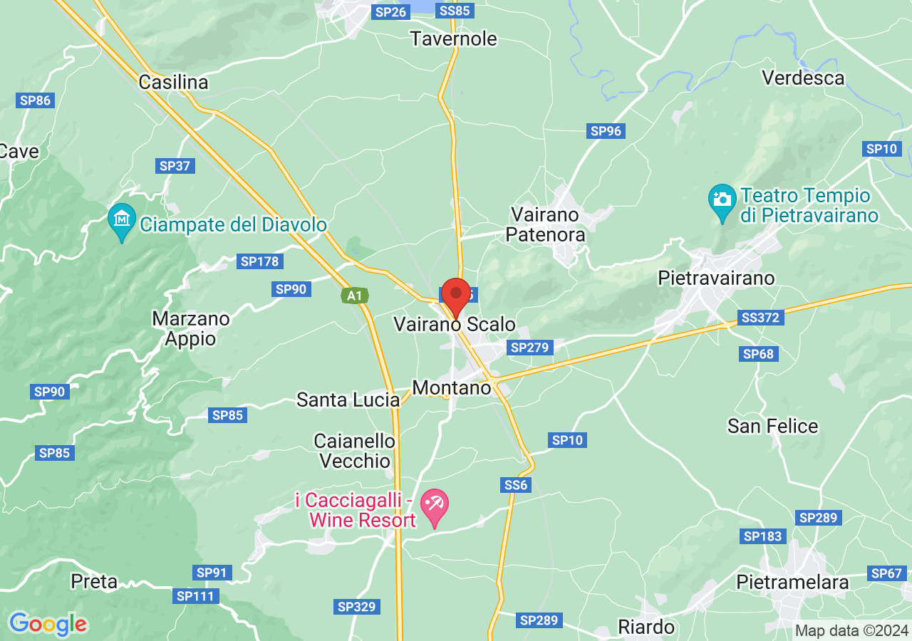 Mappa di Taverna della Catena